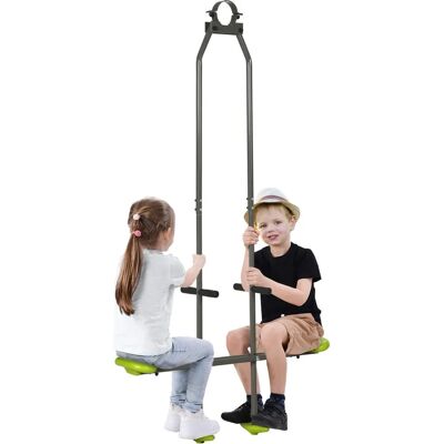 Outsunny Doppel-Schaukel-Set für Kinder 3-6 Jahre - Stahl & Kunststoff Outsunny Doppel-Schaukel-Set für Kinder 3-6 Jahre - Stahl & Kunststoff
