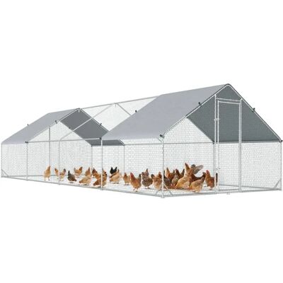 PawHut Poulailler Extérieur 24m² - Avec Toit & Verrou Sécurisé - Publicité PawHut Poulailler Extérieur 24m² - Avec Toit & Verrou Sécurisé - Publicité