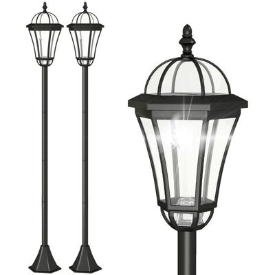Lampadaires solaires Outsunny 2 pièces - Éclairage extérieur - Publicité Lampadaires solaires Outsunny 2 pièces - Éclairage extérieur - Publicité