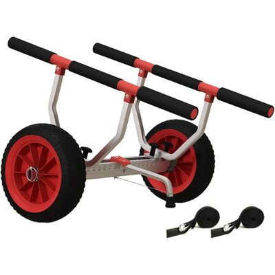 SPORTNOW Chariot de transport pour kayak - Largeur réglable, Grandes roues - Aluminium léger - Publicité SPORTNOW Chariot de transport pour kayak - Largeur réglable, Grandes roues - Aluminium léger - Publicité