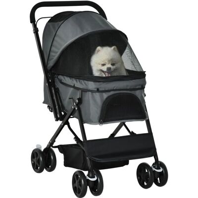 PawHut Poussette pour animaux - 76,5x52x95cm, Poignée réglable, Pliable - Transport animal - Publicité PawHut Poussette pour animaux - 76,5x52x95cm, Poignée réglable, Pliable - Transport animal - Publicité