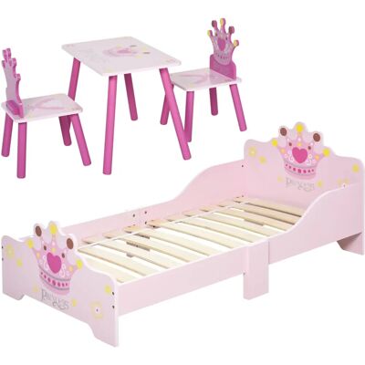 HOMCOM - Couronne de Princesse - Table Lit - Mobilier enfant - Publicité HOMCOM - Couronne de Princesse - Table Lit - Mobilier enfant - Publicité