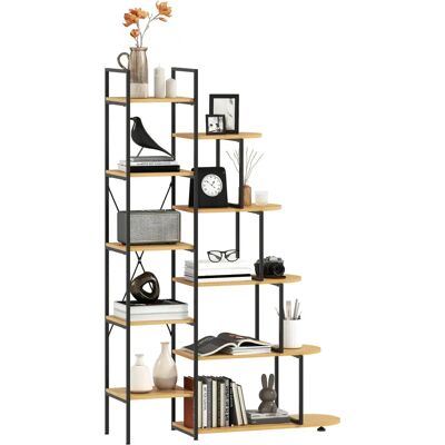 HOMCOM - Staircase 5-Tier - Cadre noir - Bookcase - Publicité HOMCOM - Staircase 5-Tier - Cadre noir - Bookcase - Publicité
