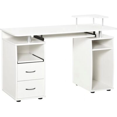 HOMCOM Bureau Multirangements Blanc - Bureau & Multimedia - Publicité HOMCOM Bureau Multirangements Blanc - Bureau & Multimedia - Publicité