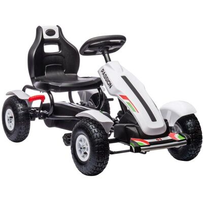 Kart à pédales HOMCOM pour enfants avec siège réglable - 5 à 12 ans - Publicité Kart à pédales HOMCOM pour enfants avec siège réglable - 5 à 12 ans - Publicité