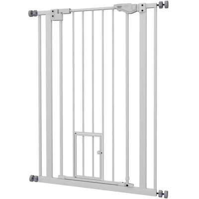 Barrière de Sécurité PawHut - 104cm Blanc Barrière de Sécurité PawHut - 104cm Blanc