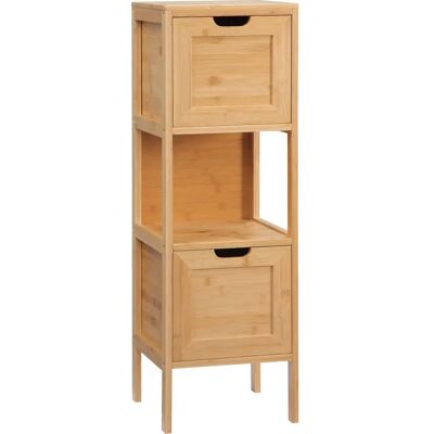 Armadietto bagno in bambù kleankin con cassetti - Design elegante e salvaspazio Armadietto bagno in bambù kleankin con cassetti - Design elegante e salvaspazio