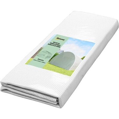 Couverture pour Serre Tunnel de Jardin Outsunny - 6L x 3l x 2H m Imperméable Résistant UV - Publicité Couverture pour Serre Tunnel de Jardin Outsunny - 6L x 3l x 2H m Imperméable Résistant UV - Publicité