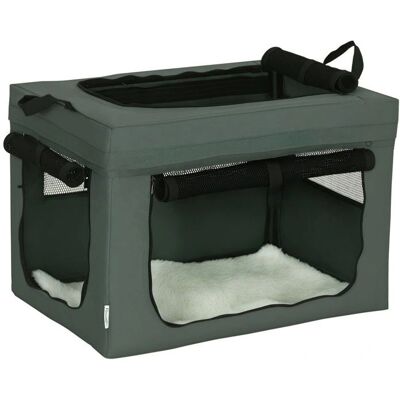 Sac de Transport pour Animaux PawHut - Ventilation en Maille - Gris/Noir - Publicité Sac de Transport pour Animaux PawHut - Ventilation en Maille - Gris/Noir - Publicité