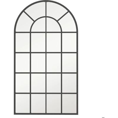 Miroir industriel noir HOMCOM - 110x62cm - Décoration murale ou au sol - Publicité Miroir industriel noir HOMCOM - 110x62cm - Décoration murale ou au sol - Publicité