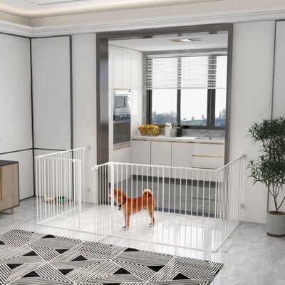 PawHut - 8-Panel Pliable - 8-panel - Barrière pour animaux - Publicité PawHut - 8-Panel Pliable - 8-panel - Barrière pour animaux - Publicité