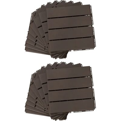 Outsunny - Caillebotis 18p dalles interlock - Aspect bois - Publicité Outsunny - Caillebotis 18p dalles interlock - Aspect bois - Publicité