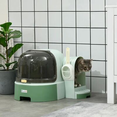 PawHut - Capsule Litter Box - Vert - Litière pour chat - Publicité PawHut - Capsule Litter Box - Vert - Litière pour chat - Publicité