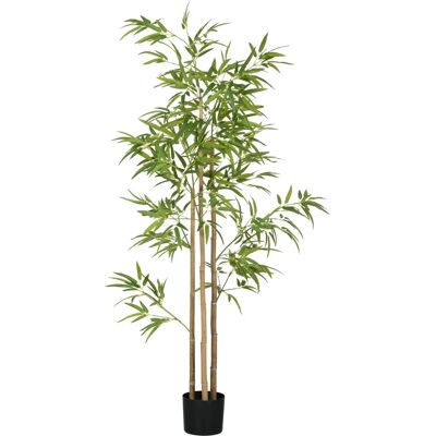 HOMCOM - Arbre bambou 180 cm - Vert - Plante artificielle - Publicité HOMCOM - Arbre bambou 180 cm - Vert - Plante artificielle - Publicité