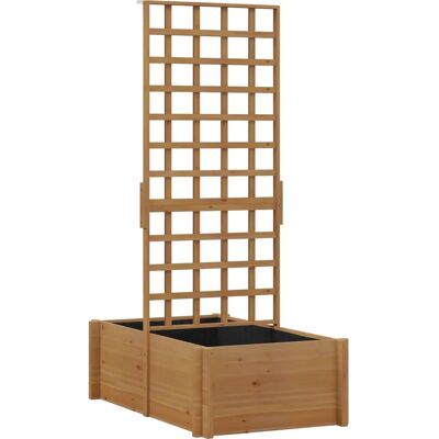 Litière en bois Outsunny avec treillis - 100x60x150cm - Publicité Litière en bois Outsunny avec treillis - 100x60x150cm - Publicité