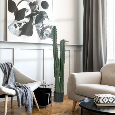 Outsunny Grand Cactus Artificiel Réaliste - Décoration Intérieure/Extérieure - Publicité Outsunny Grand Cactus Artificiel Réaliste - Décoration Intérieure/Extérieure - Publicité