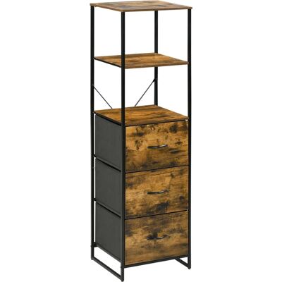 HOMCOM - Industriel 3 Tiroirs Tissu - Storage Cabinet - Publicité HOMCOM - Industriel 3 Tiroirs Tissu - Storage Cabinet - Publicité