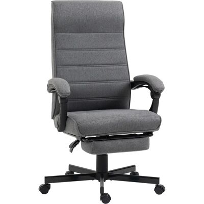 Chaise de Bureau Vinsetto Ergonomique - Inclinaison, Réglable, Gris - Publicité Chaise de Bureau Vinsetto Ergonomique - Inclinaison, Réglable, Gris - Publicité