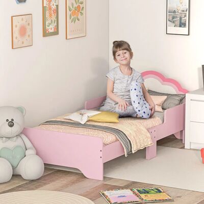Lit pour Enfants Nuage Rose ZONEKIZ - Support & Sécurité - Publicité Lit pour Enfants Nuage Rose ZONEKIZ - Support & Sécurité - Publicité