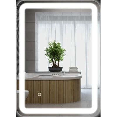 HOMCOM - Rectangular LED Mirror - 70 x 50 cm - Miroir - Publicité HOMCOM - Rectangular LED Mirror - 70 x 50 cm - Miroir - Publicité