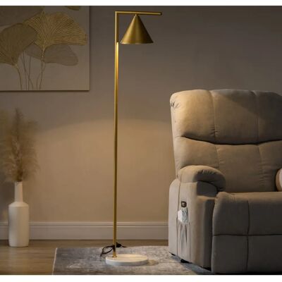 Lámpara de pie HOMCOM con pantalla cónica ajustable - 153cm Lámpara de pie HOMCOM con pantalla cónica ajustable - 153cm