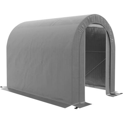 Outsunny Abri de jardin - 2,4 x 1,6 x 1,9 m - Gris - Publicité Outsunny Abri de jardin - 2,4 x 1,6 x 1,9 m - Gris - Publicité