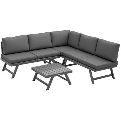 Ensemble de Jardin Outsunny - Design Contemporain, 5 Places - Publicité Ensemble de Jardin Outsunny - Design Contemporain, 5 Places - Publicité