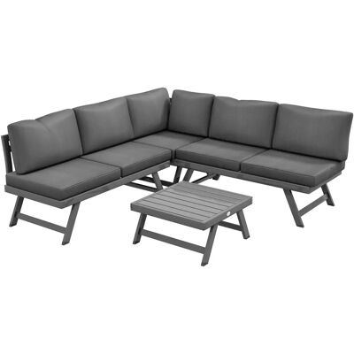 Outsunny Garten-Sitzgruppe Eck- und Convertible - Modernes Design Outsunny Garten-Sitzgruppe Eck- und Convertible - Modernes Design