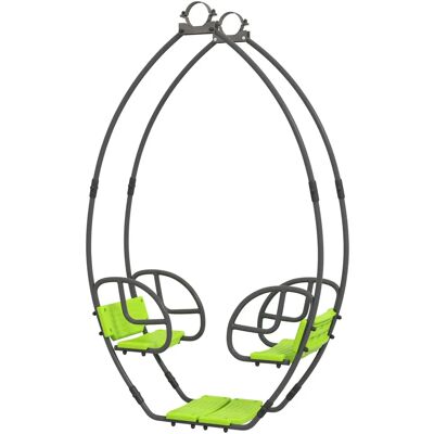 Toboggan pour enfants Outsunny - Vert - 3-6 ans - Publicité Toboggan pour enfants Outsunny - Vert - 3-6 ans - Publicité
