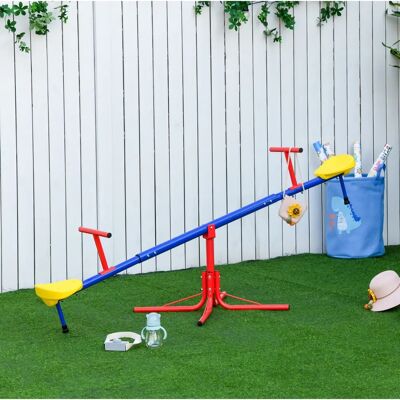Outsunny - balançoire tournante 360° - 184 x 76 x 71 cm - Multicolore - Balancoire - Publicité Outsunny - balançoire tournante 360° - 184 x 76 x 71 cm - Multicolore - Balancoire - Publicité