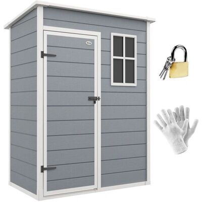 Abri de jardin Outsunny avec porte verrouillable - 151L x 92l x 193H cm - Publicité Abri de jardin Outsunny avec porte verrouillable - 151L x 92l x 193H cm - Publicité