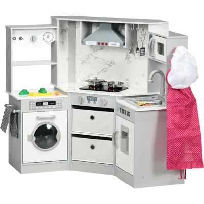 Cucina in Legno per Bambini AIYAPLAY - 17 Accessori - Sicura e Realistica - 3-6 Anni Cucina in Legno per Bambini AIYAPLAY - 17 Accessori - Sicura e Realistica - 3-6 Anni