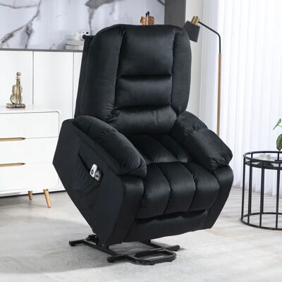 Fauteuil releveur électrique HOMCOM avec massage et chauffage - Assemblage facile - Publicité Fauteuil releveur électrique HOMCOM avec massage et chauffage - Assemblage facile - Publicité