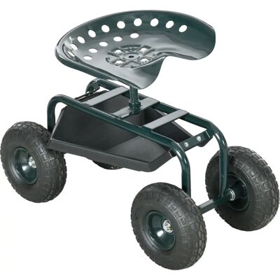 Outsunny - Garden Wheelchair - 360° rotation - Chaise de jardin - Publicité Outsunny - Garden Wheelchair - 360° rotation - Chaise de jardin - Publicité