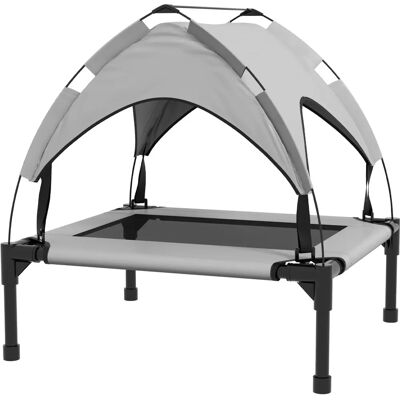 Lit pour chien surélevé avec canopy - Respirant & UV-resistant - Publicité Lit pour chien surélevé avec canopy - Respirant & UV-resistant - Publicité