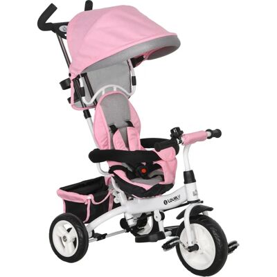 Homcom Kinder-Evolutief Driewiel met Zonneklep - Speelgoed voor kinderen Homcom Kinder-Evolutief Driewiel met Zonneklep - Speelgoed voor kinderen