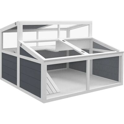 Gabbia in legno per tartarughe PawHut con 2 livelli Gabbia in legno per tartarughe PawHut con 2 livelli