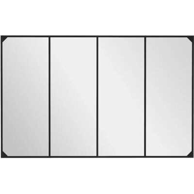 Miroir mural rectangulaire style industriel 109x69cm HOMCOM - Publicité Miroir mural rectangulaire style industriel 109x69cm HOMCOM - Publicité