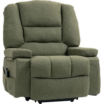 HOMCOM Fauteuil relax gris - Massage et chauffage - Publicité HOMCOM Fauteuil relax gris - Massage et chauffage - Publicité