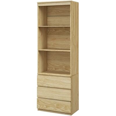Bibliothèque HOMCOM - 180cm Contemporaine 6 niveaux, étagères, tiroirs - Publicité Bibliothèque HOMCOM - 180cm Contemporaine 6 niveaux, étagères, tiroirs - Publicité