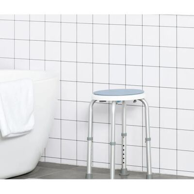 Tabouret de douche HOMCOM réglable - Supporte 135kg - Blanc - Publicité Tabouret de douche HOMCOM réglable - Supporte 135kg - Blanc - Publicité