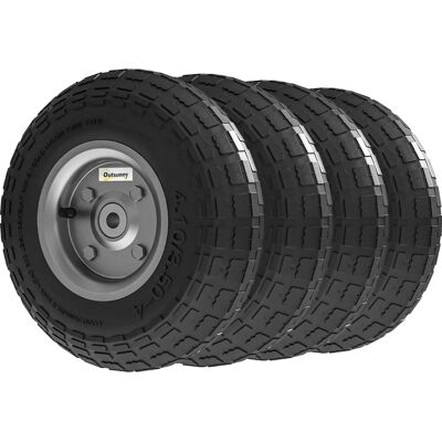 Ensemble de roues Outsunny - 255 mm, 16 mm, 80 kg - Ensemble de roues - Publicité Ensemble de roues Outsunny - 255 mm, 16 mm, 80 kg - Ensemble de roues - Publicité