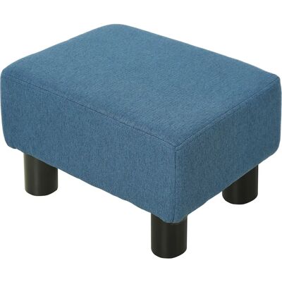 HOMCOM Pouf en tissu de lin - 100kg - 40x30x24cm - Bleu foncé - Publicité HOMCOM Pouf en tissu de lin - 100kg - 40x30x24cm - Bleu foncé - Publicité