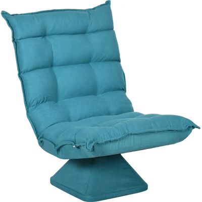 HOMCOM - LoungeChair - Azul - Giro de 360° - Silla HOMCOM - LoungeChair - Azul - Giro de 360° - Silla