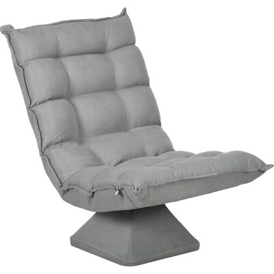 HOMCOM - Fauteuil paresseux - Gris clair - Floor chair - Publicité HOMCOM - Fauteuil paresseux - Gris clair - Floor chair - Publicité