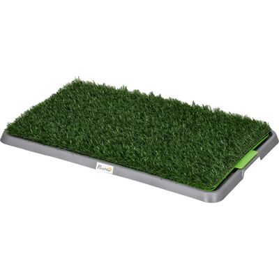 PawHut - Grass Dog Litter Box - 67x41 cm - Artificial grass - Dog toilet - Publicité PawHut - Grass Dog Litter Box - 67x41 cm - Artificial grass - Dog toilet - Publicité