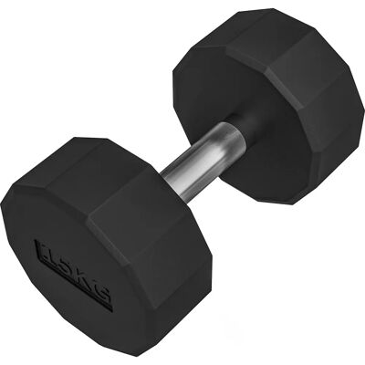 Haltère SPORTNOW 15kg - Anti-Roulis, Caoutchouc, Fitness à Domicile - Publicité Haltère SPORTNOW 15kg - Anti-Roulis, Caoutchouc, Fitness à Domicile - Publicité