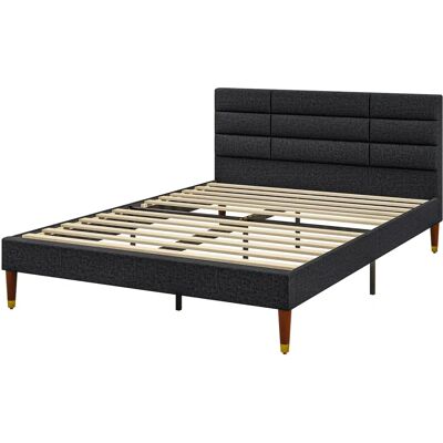 Letto doppio HOMCOM 140x200cm con spazio di stivaggio 250kg Letto doppio HOMCOM 140x200cm con spazio di stivaggio 250kg