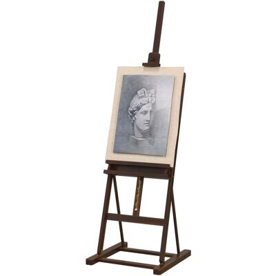 Vinsetto Höhenverstellbare Staffelei - Buchenholz - 171-230cm - Kunstdisplay Vinsetto Höhenverstellbare Staffelei - Buchenholz - 171-230cm - Kunstdisplay