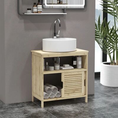 Armadio da bagno HOMCOM - Bambù, Montaggio a parete, 60x30x60cm Armadio da bagno HOMCOM - Bambù, Montaggio a parete, 60x30x60cm